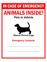 pet alert sign vehicle