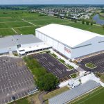 Aerial view of primary event site